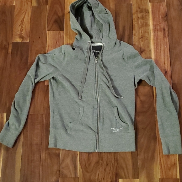 🎁2/$25 Victoria's Secret zip up hoodie- medium - Picture 2 of 5